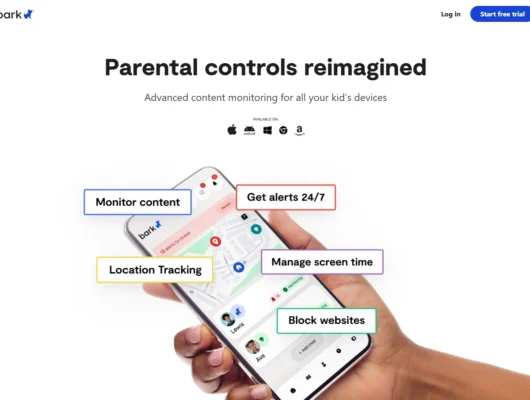 Screenshot of the Bark Home Page hero section.