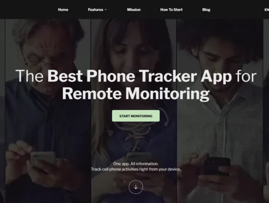 Screenshot of the Moniterro Default URL landing page hero section.