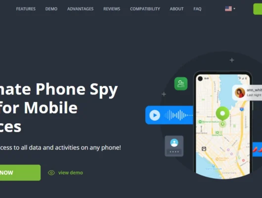 Screenshot of the mSpy landing page hero section.