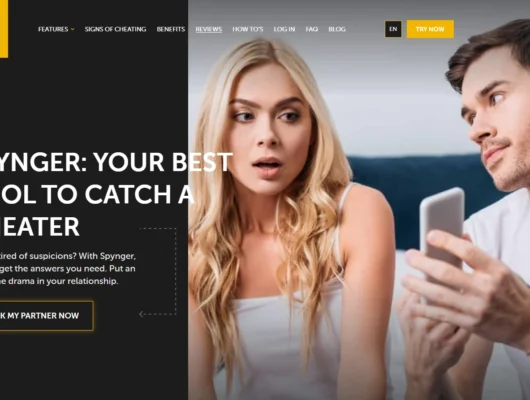 Screenshot of the Spynger Default URL landing page hero section.