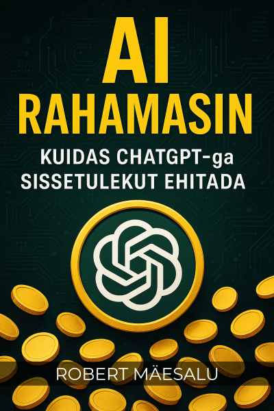 AI Rahamasin – Kuidas ChatGPT-ga sissetulekut ehitada AI Rahamasin e-raamatu kaanepilt – praktiline juhend sissetuleku teenimiseks ChatGPT abil